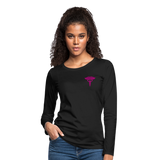 Nurse Flag Women's Premium Long Sleeve T-Shirt (CK1670) Updated+ - black