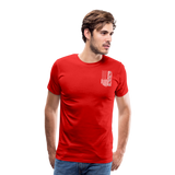 Papa American Flag Men's Premium T-Shirt (CK1902) - red