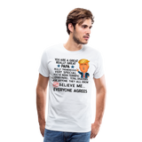 Papa Trump Men's Premium T-Shirt (CK1869) - white