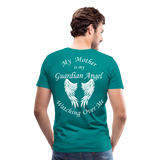 Mother Guardian Angel Men's Premium T-Shirt  - CK3586 - teal