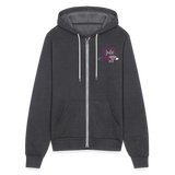 3450574588 Bella + Canvas Unisex Full Zip Hoodie - charcoal grey