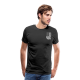 Papa American Flag Men's Premium T-Shirt (CK1902) - black