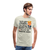 Trump Grandpa Men's Premium T-Shirt (CK1876) - heather oatmeal