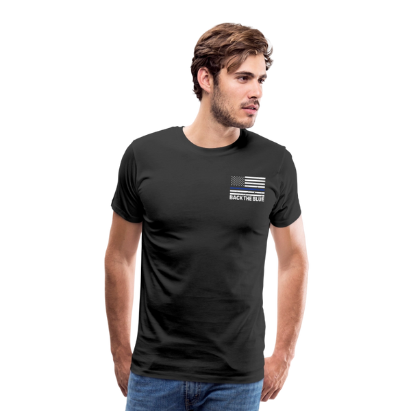 My Favorite Police officer Call Me Mom Men's Premium T-Shirt (Male Officer) - black