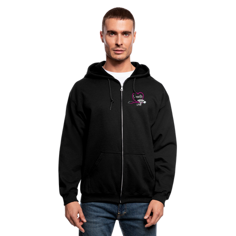 3527669097 Men's Zip Hoodie - black