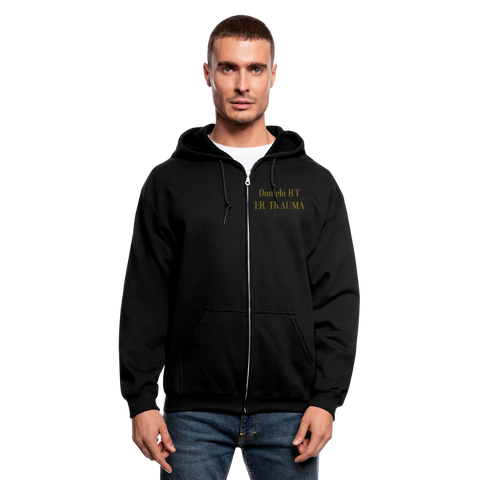 3415945559 Men's Zip Hoodie - black