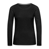 Trauma Nurse Women's Premium Long Sleeve T-Shirt - charcoal grey