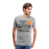 Papa Trump Men's Premium T-Shirt (CK1869) - heather gray