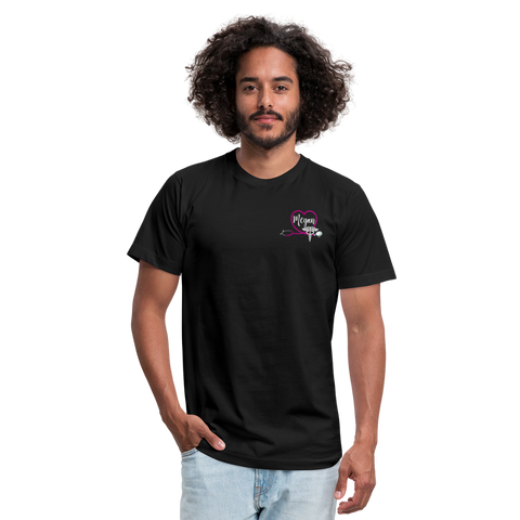 Nurse Flag Unisex Jersey T-Shirt by Bella + Canvas - black