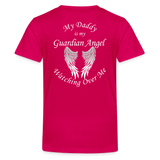 My Daddy Guardian Angel Kids' Premium T-Shirt  CK1380 - dark pink