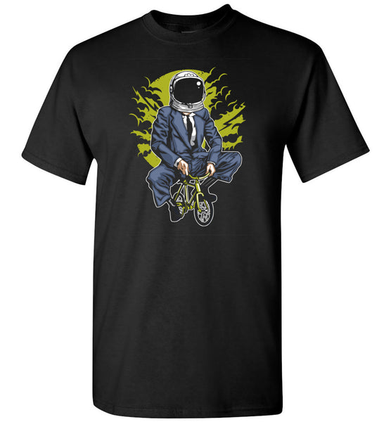 Bike To The Moon Shirt - Funny Astronaut In Suit On Tiny Bicycle Wearing Space Helmet Tshirt