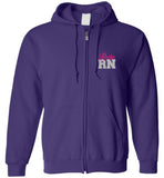 Reese RN Nurse Flag Zipper Hoodie