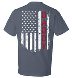 American Daddy Firefighter T-Shirt (CK1085 Back Print)