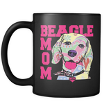 Beagle Mom Coffee Mug 11oz Black Mug