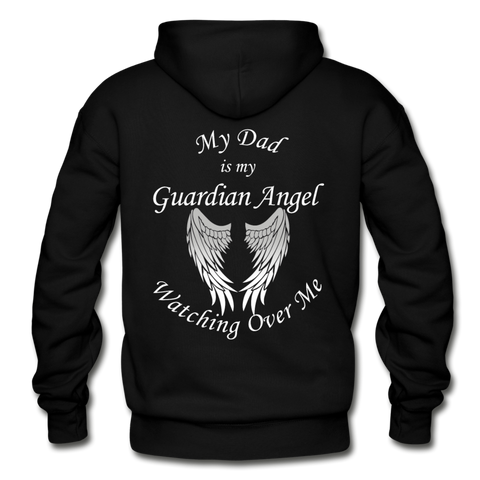 Dad Guardian Angel Gildan Heavy Blend Adult Hoodie (CK1359) - black