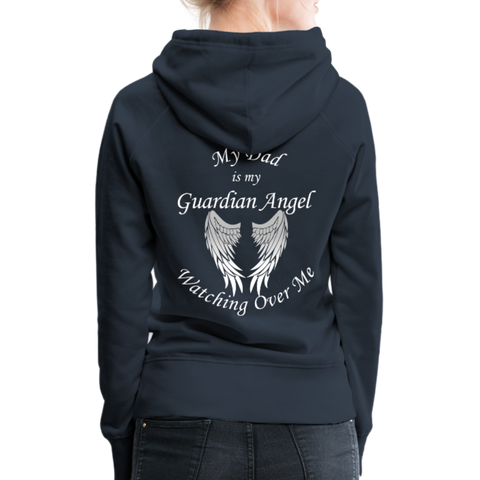 Dad Guardian Angel Women’s Premium Hoodie (CK1401-W) - navy