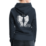 Dad Guardian Angel Women’s Premium Hoodie (CK1451) - navy