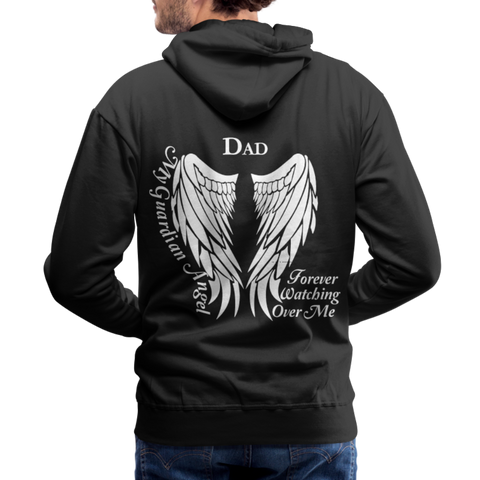 Dad Guardian Angel Men’s Premium Hoodie (CK1451) - black