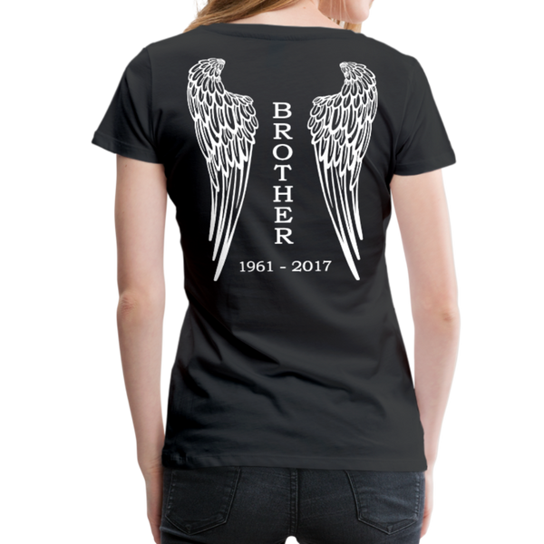 Brother Angel Wings Women’s Premium T-Shirt - black