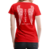 Brother Angel Wings Women’s Premium T-Shirt - red