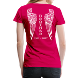 Brother Angel Wings Women’s Premium T-Shirt - dark pink