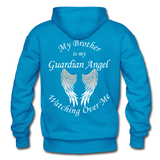 Brother Guardian Angel Gildan Heavy Blend Adult Hoodie (CK1404) - turquoise