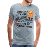 Pop  Pop Trump Men's Premium T-Shirt - heather ice blue