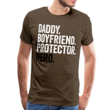 Daddy Boyfriend Protector Hero Men's Premium T-Shirt - noble brown