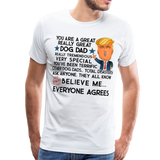 Trump Dog Dad Men's Premium T-Shirt (CK1916) - white
