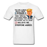 Husband Trump Gildan Ultra Cotton Adult T-Shirt - white