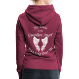 Uncle Guardian Angel Women’s Premium Hoodie - burgundy