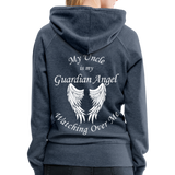 Uncle Guardian Angel Women’s Premium Hoodie - heather denim