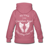 Uncle Guardian Angel Women’s Premium Hoodie - mauve