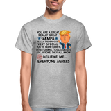 Trump Gampa Gildan Ultra Cotton Adult T-Shirt - heather gray