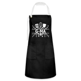 G-Ma Artisan Apron - Black - black/white