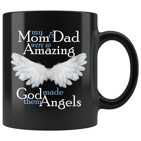 Mom and Dad Angel Memorial Coffee Mug